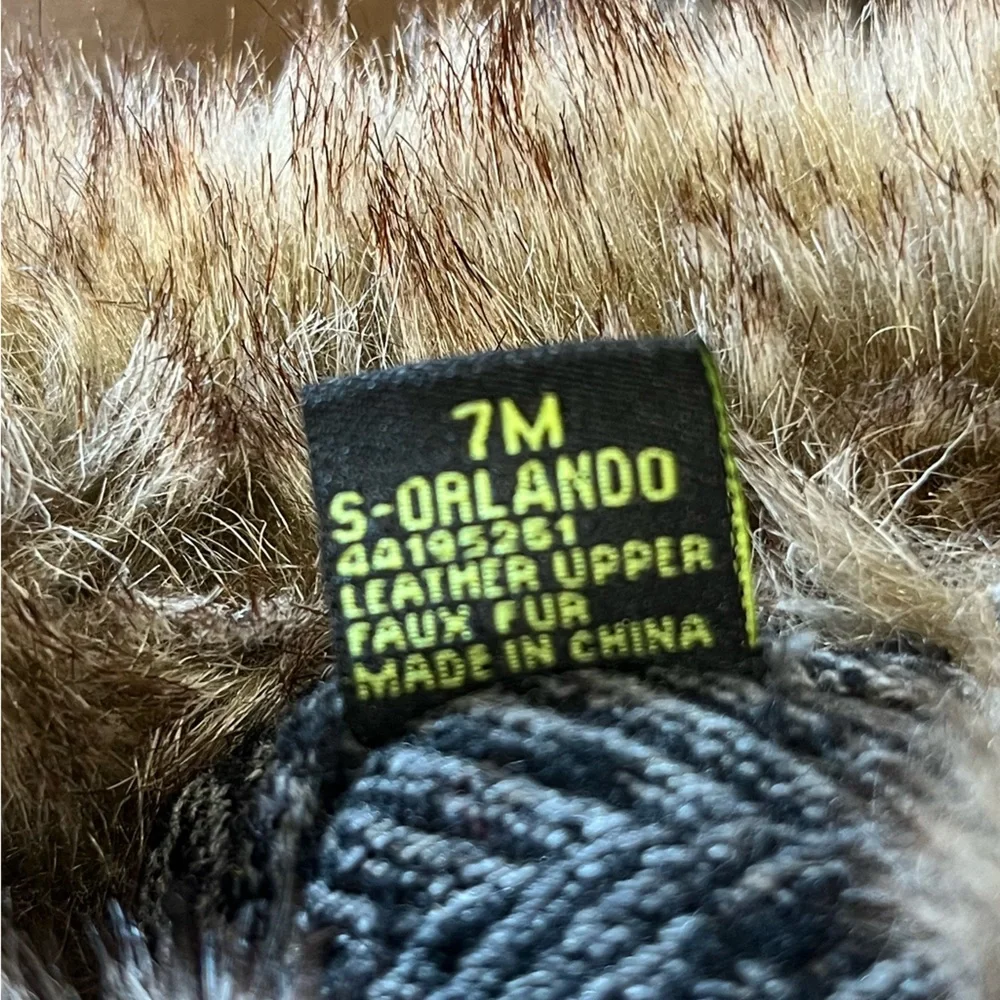 Sam Edelman | S-Orlando Knee High Faux Fur Suede Leather‎ Boots 7